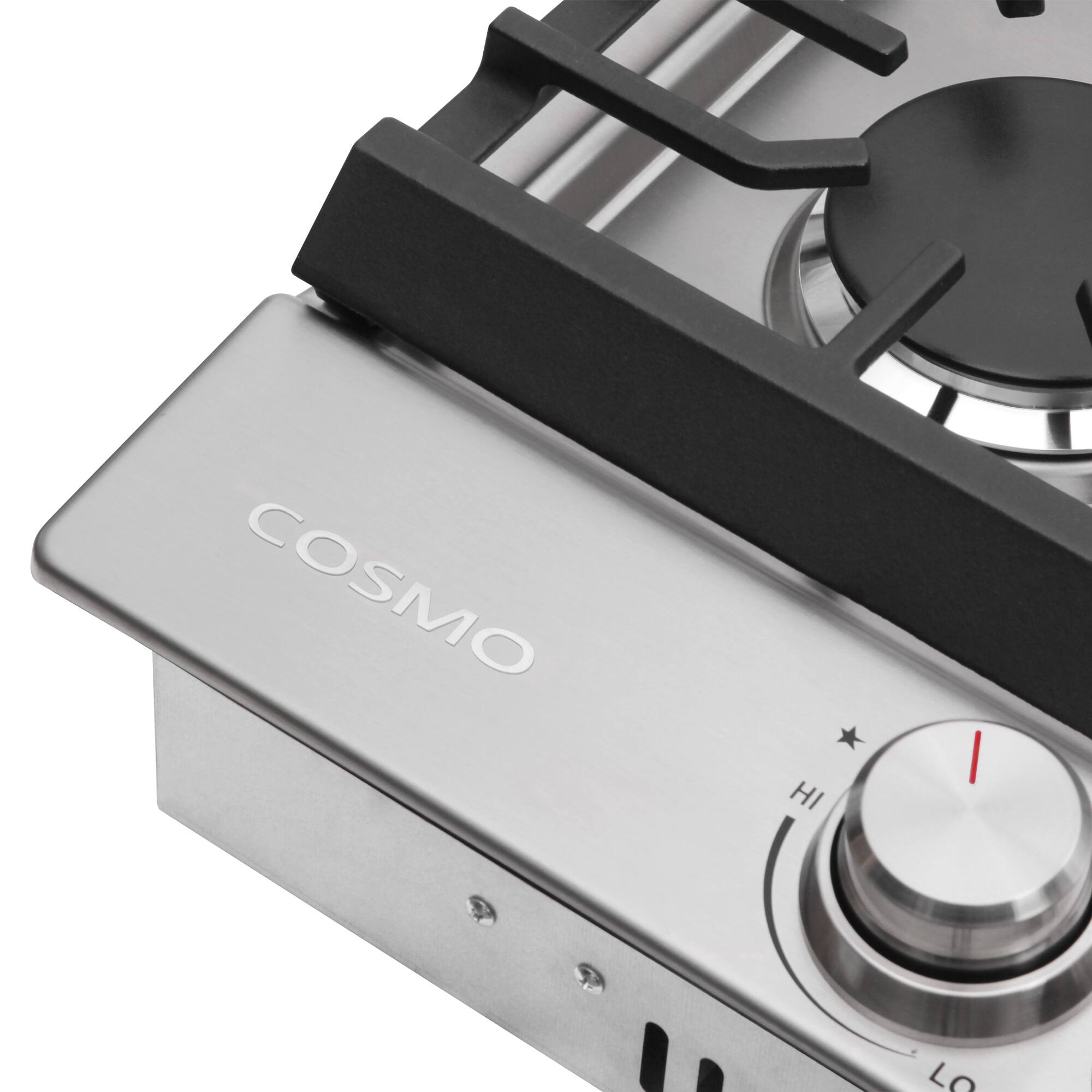 Alt View 9. COSMO - COS-CTGH305SS 30 in. Haven Collection Drop-in Gas Cooktop with 5 Sealed Burners, Cast Iron Grates - Stainless Steel.