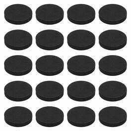 Unique Bargains - Single Sided Speaker Isolation Pads 45x8mm Round EVA Acoustic Foam Anti-Vibration Feet for Speaker Subwoofer, 32pcs - Black
