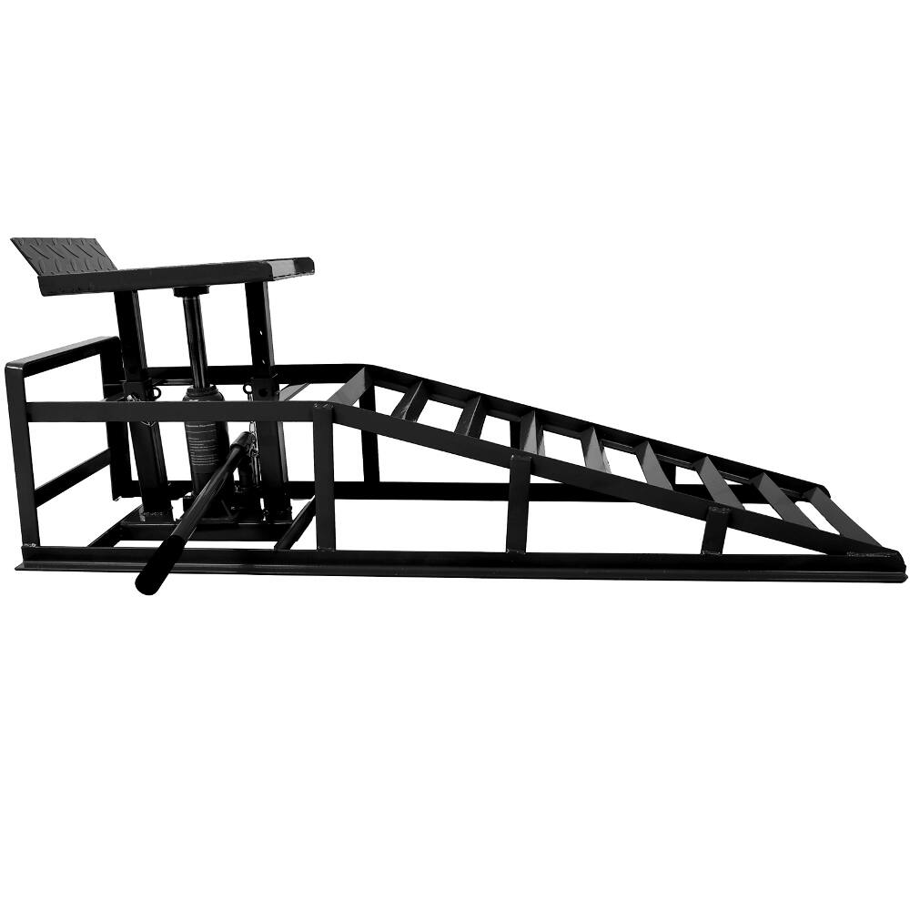 Back. Ropilly - Ropilly Hydraulic Car Ramps 5 Ton Truck Service Ramps Adjustable Lift Repair Frame.