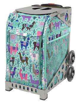 Zuca - Llama Rama Sport Insert Bag and Frame with Flashing Wheels - Gray