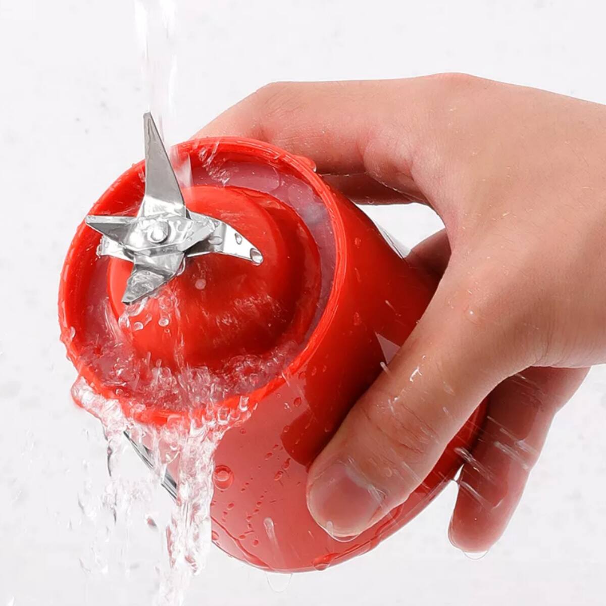 Alt View 2. BLENDi - BLENDi Pro+ 120W 17‑oz Portable Personal Blender for Smoothies & Ice Crushing  - Red - Red.