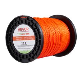 VEVOR - 0.095 in 1280 ft String Trimmer Line, Heavy Duty Weed Eater String, Premium Nylon Universal Replacement Trimmer - Orange