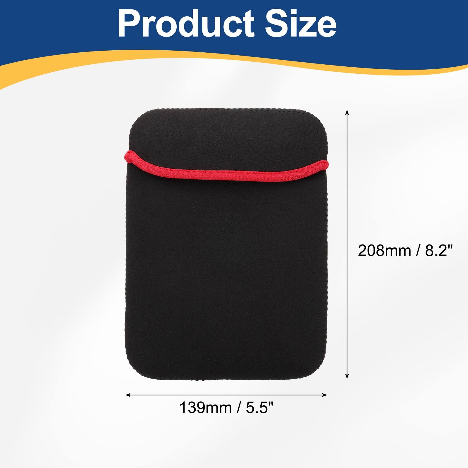 Product Size  
208mm / 8.2"  
139mm / 5.5"