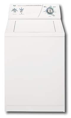 Front Standard. Whirlpool - 3.2 Cu. Ft. 7-Cycle Super Capacity Washer - White-on-White.