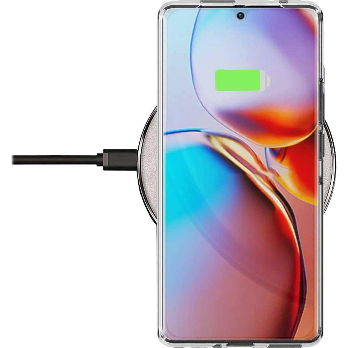 Alt View 16. SaharaCase - Hybrid-Flex Hard Shell Series Case for Motorola Edge+ (2023) - Clear.