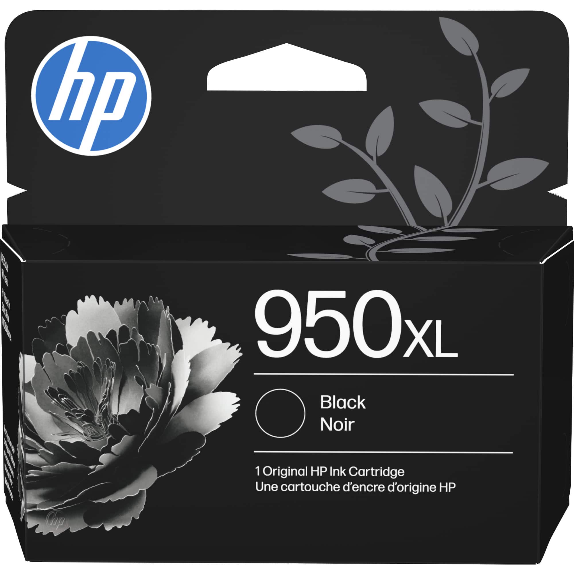 hp 950xL Black Noir  
1 Original HP Ink Cartridge  
Une cartouche d'encre d'origine HP