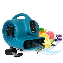XPOWER - 1/3 HP 2000 CFM 3 Speed Scented Air Mover, Carpet Dryer, Blower - Blue