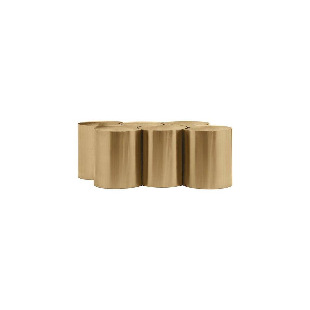 Alt View 1. Meridian Furniture - Dimple Gold Coffee Table - Gold.