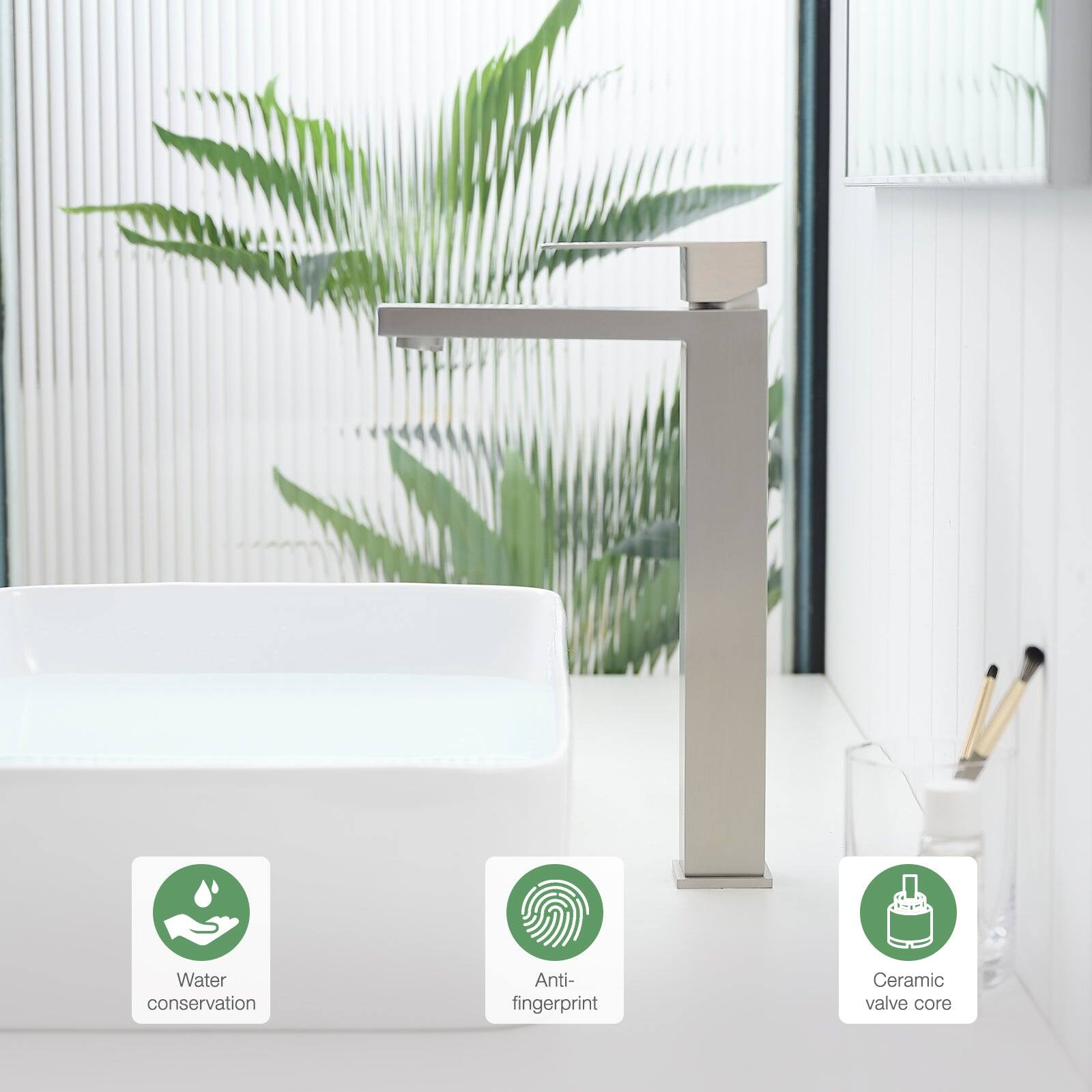 Water conservation, Anti-fingerprint, Ceramic valve core