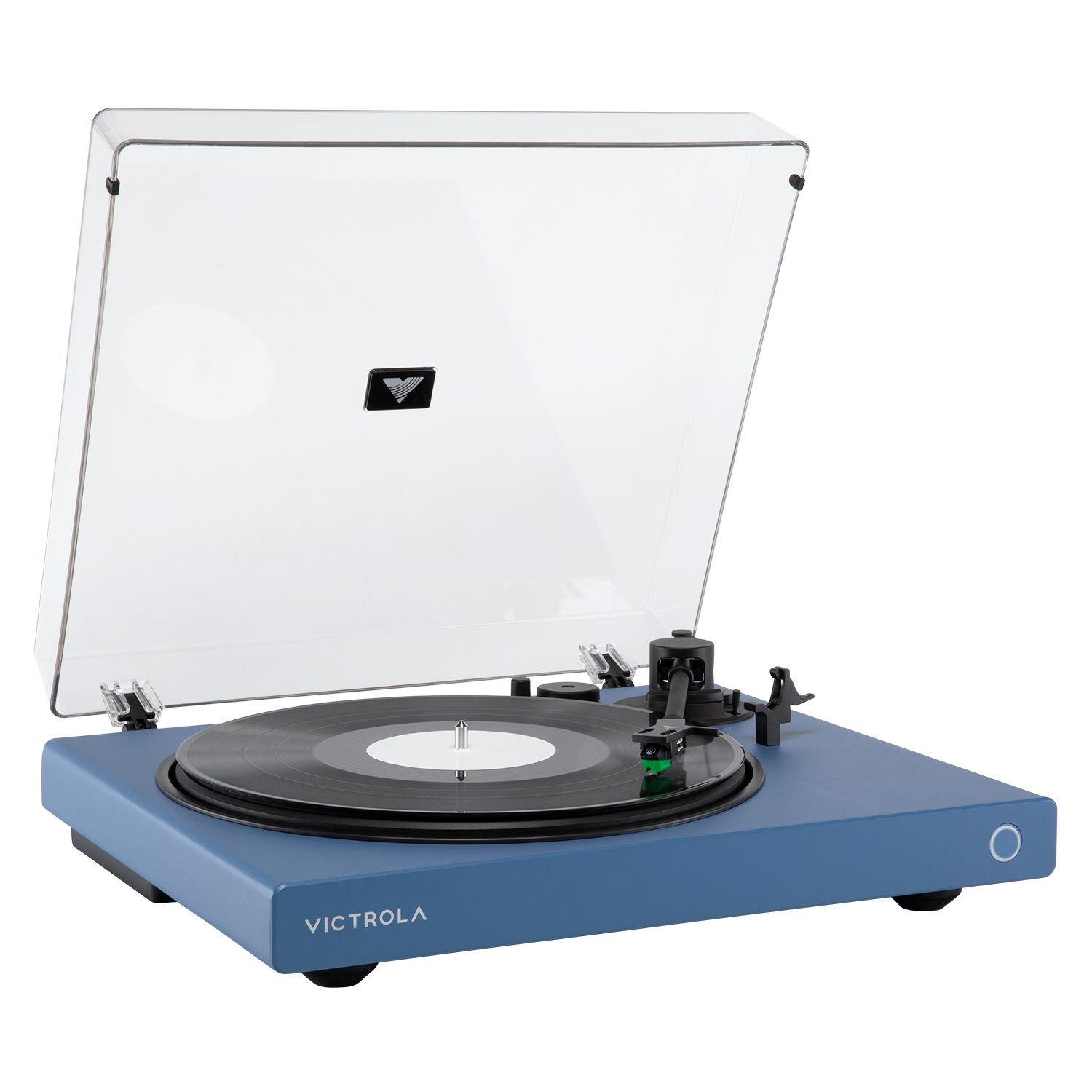 Alt View 1. Victrola - Victrola Wave Bluetooth Turntable with Auracast - Blue.