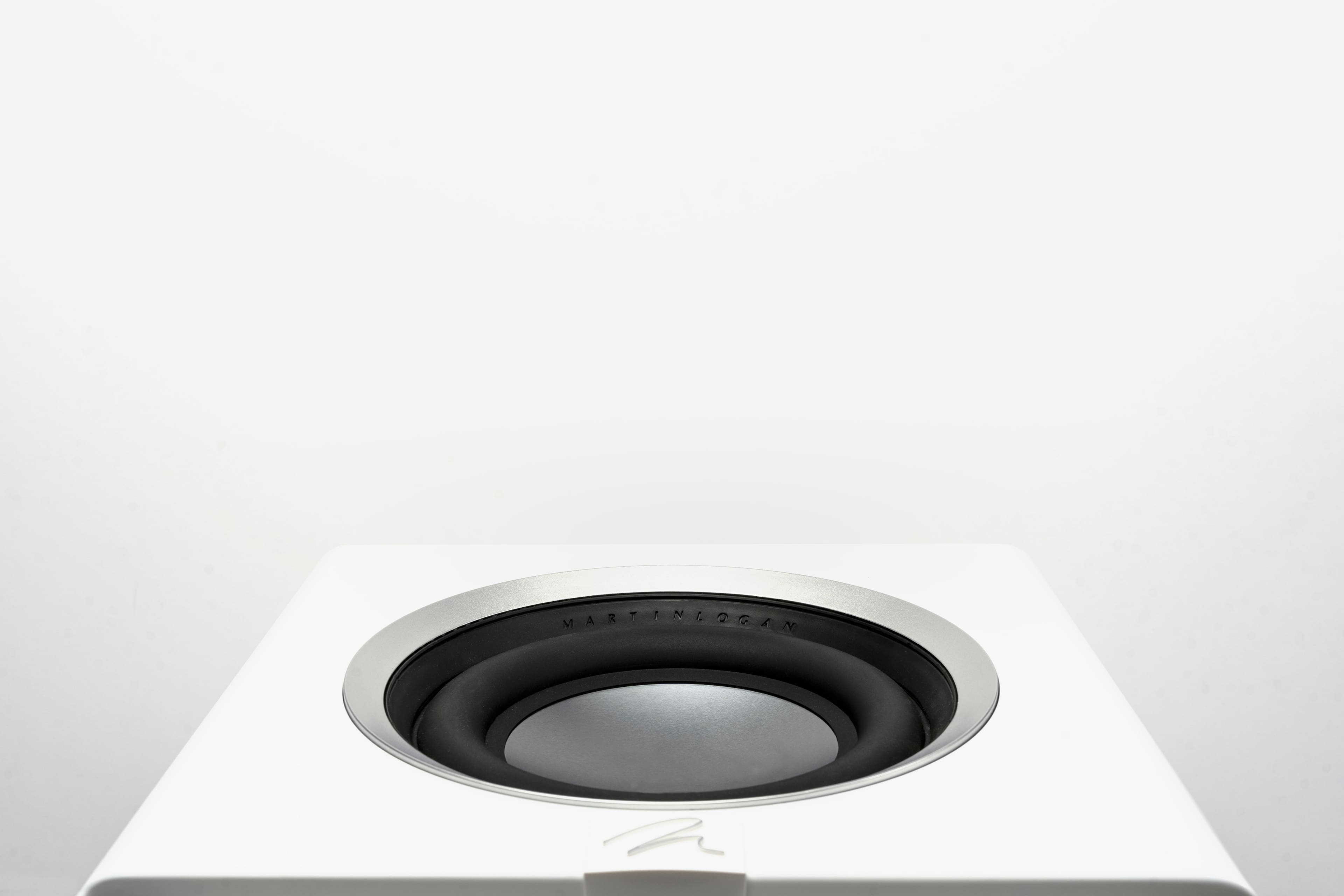 Alt View 16. MartinLogan - Abyss 8, 8” Hybrid, Powered Subwoofer, with Magnitude MT-1kW Amplifier, Sub Control App, and Wireless Built-In - Satin White.