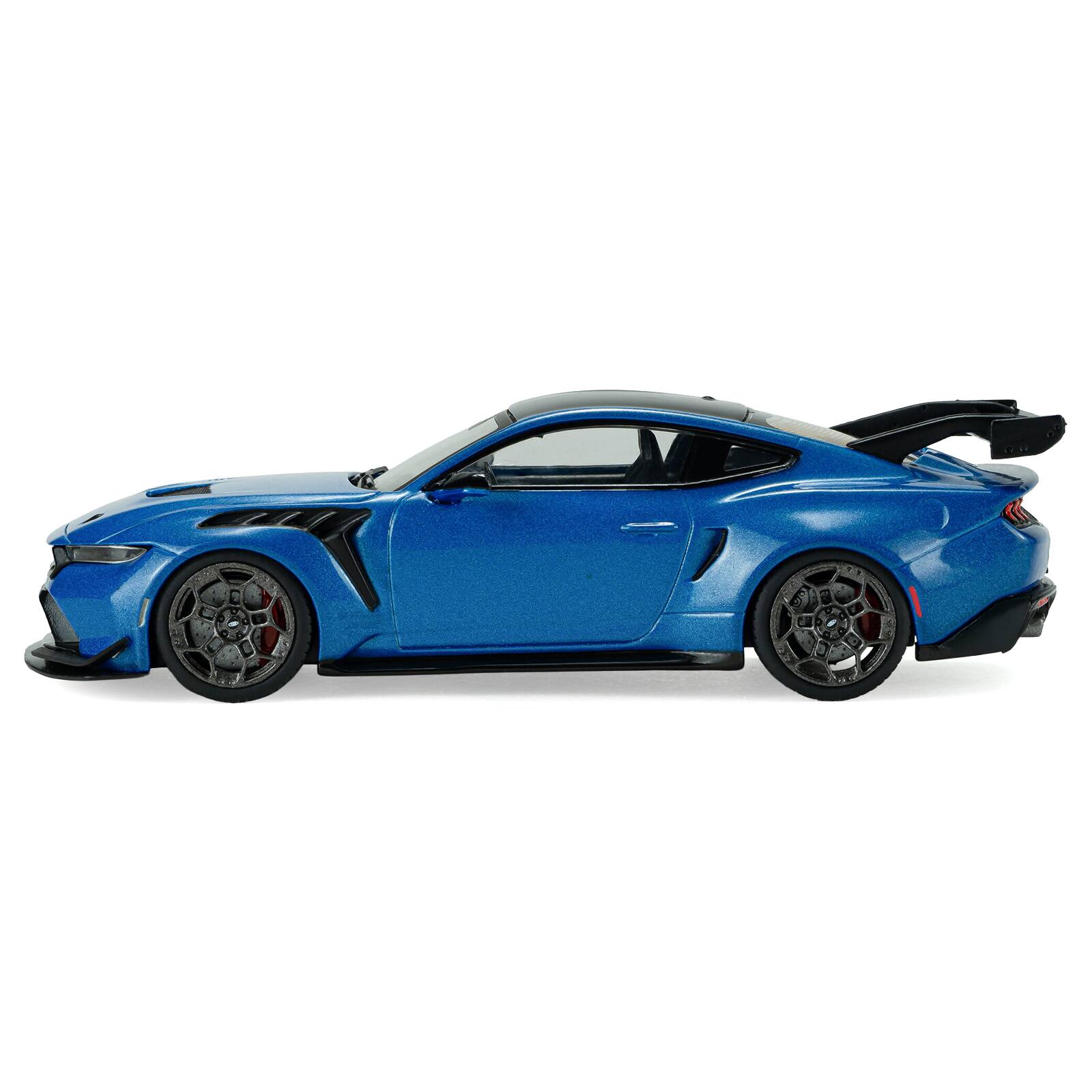 Alt View 1. Solido - 2025 Ford Mustang GTD Indulgent Blue Metallic with Black Top 1/43 Diecast Model Car by Solido.