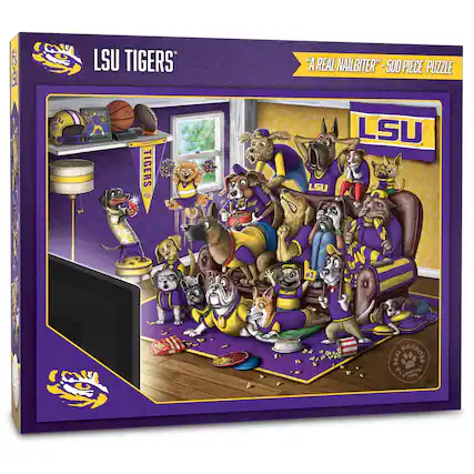 LSU Tigers
"A Real Nailbiter" - 500 Piece Puzzle
LSU #1
A Real Nailbiter
A Purrrrfect Puzzle