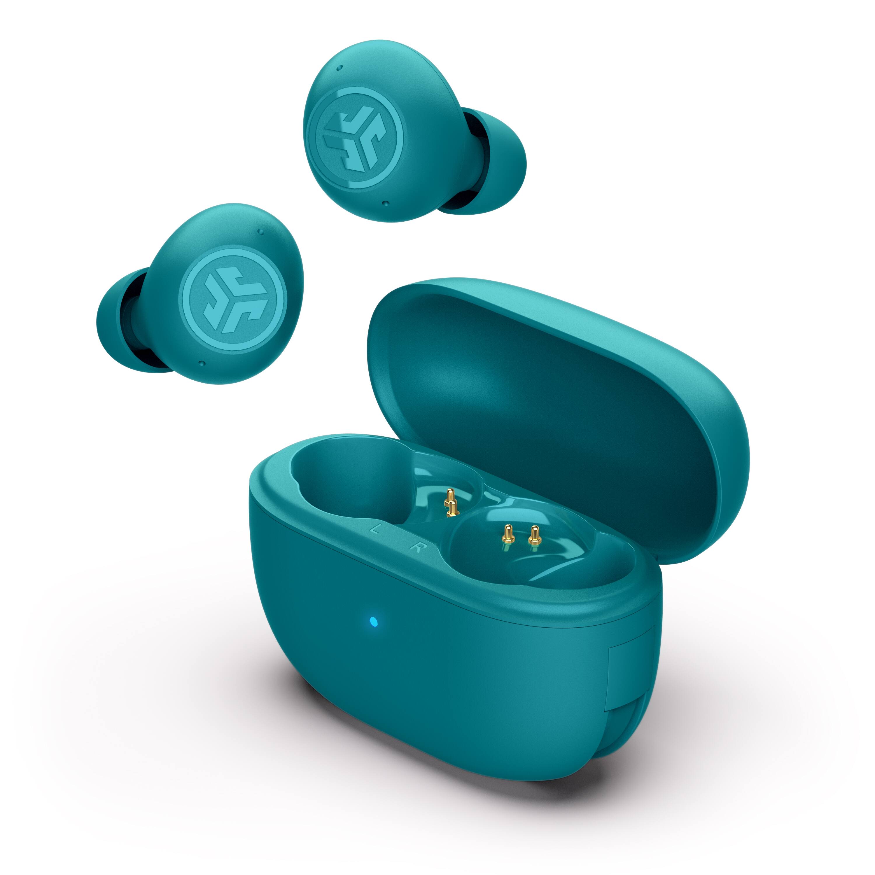 Angle. JLab - Go Pop ANC True Wireless Earbuds - Teal.