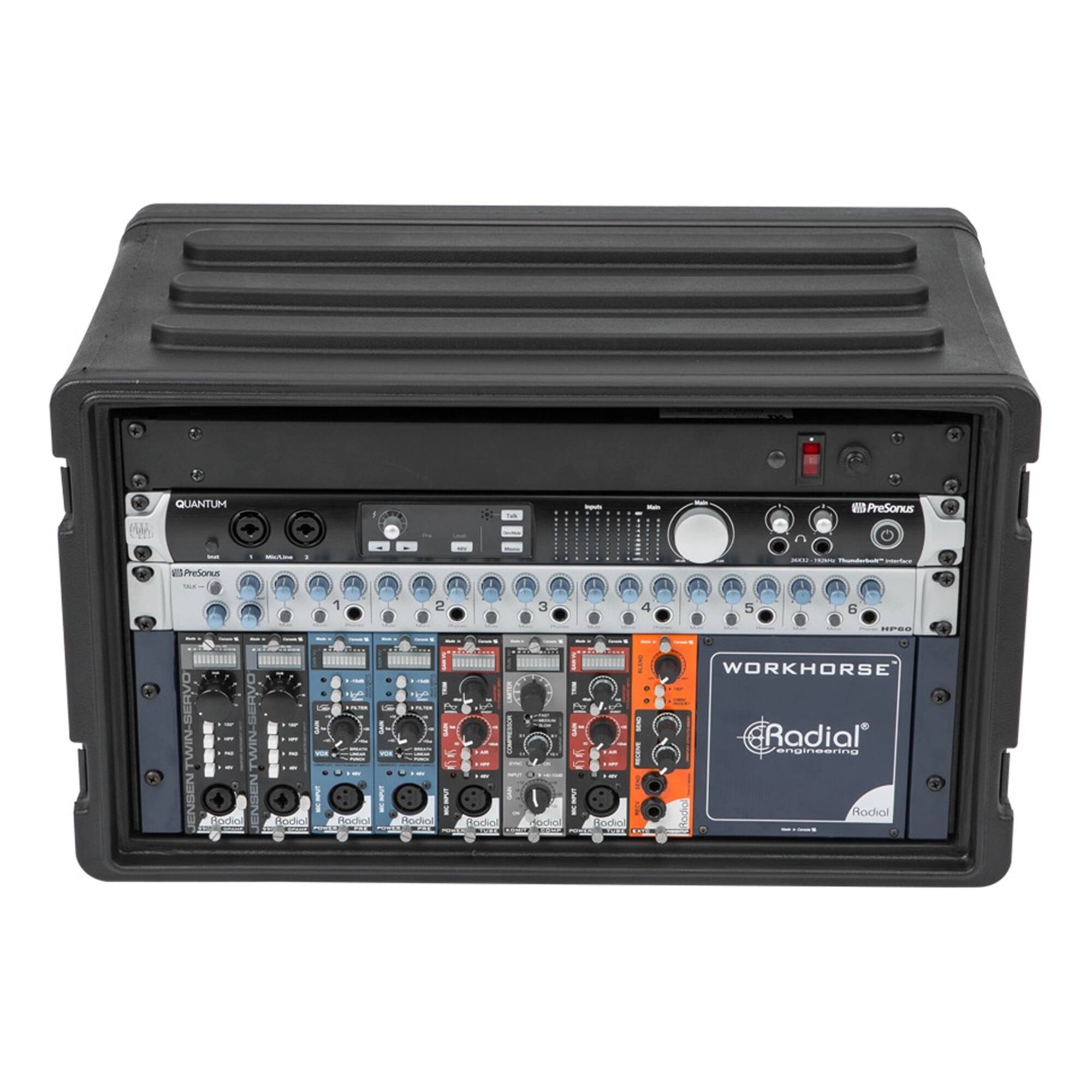 QUANTUM  
PreSonus  
5 TWIN-SERVO  
JENSEN SERVO TWIN  
WORKHORSE  
Radial Engineering