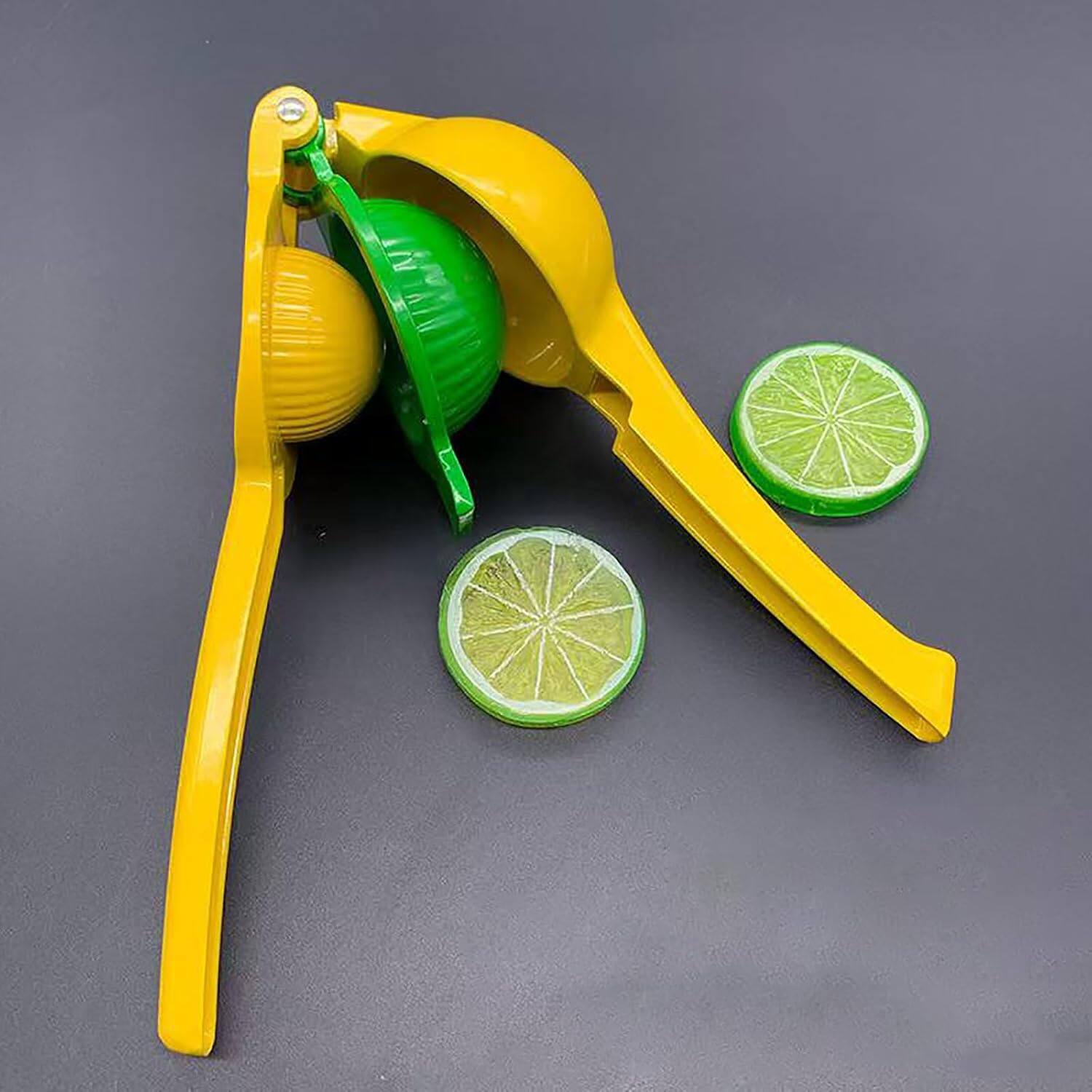 Alt View 2. Giantpower - 2 in 1 Metal Lemon Squeezer Hand Juicer Yellow - Yellow.