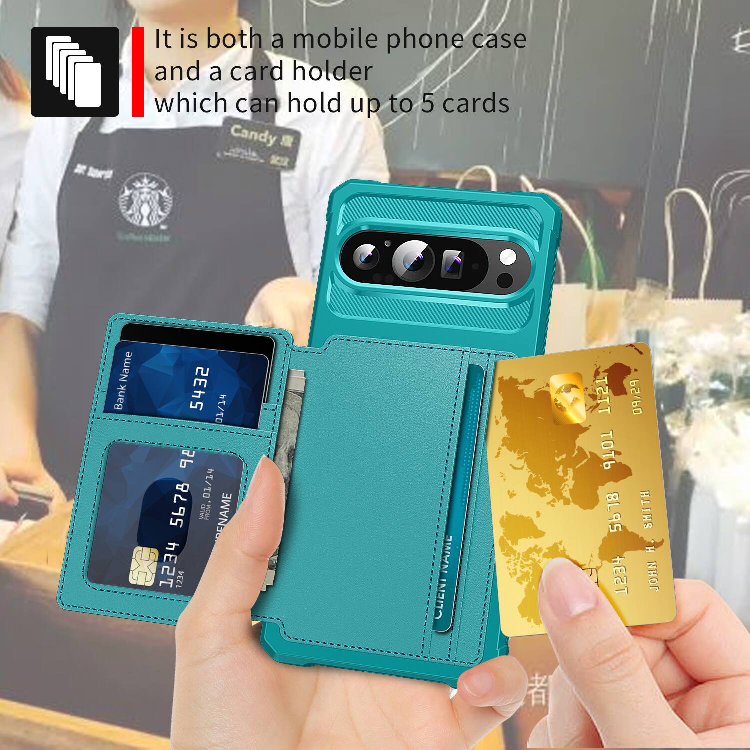 Dteck For Google Pixel 11 Pro/11 Wallet Case, Flip Card Slots Magnetic ...