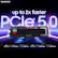 SAMSUNG up to 2x faster PCIe 5.0
SAMSUNG 9100 PRO
Sequential Read: up to 14,800 MB/s
Sequential Write: up to 13,400 MB/s
Random Read: up to 2,200K IOPS
Random Write: up to 2,600K IOPS
