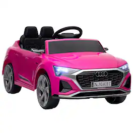 Qaba - Audi Q8 e-tron Sportback Licensed Kids Ride on Car, 12V Battery Powered Electric Car with Remote Control, Soft Start