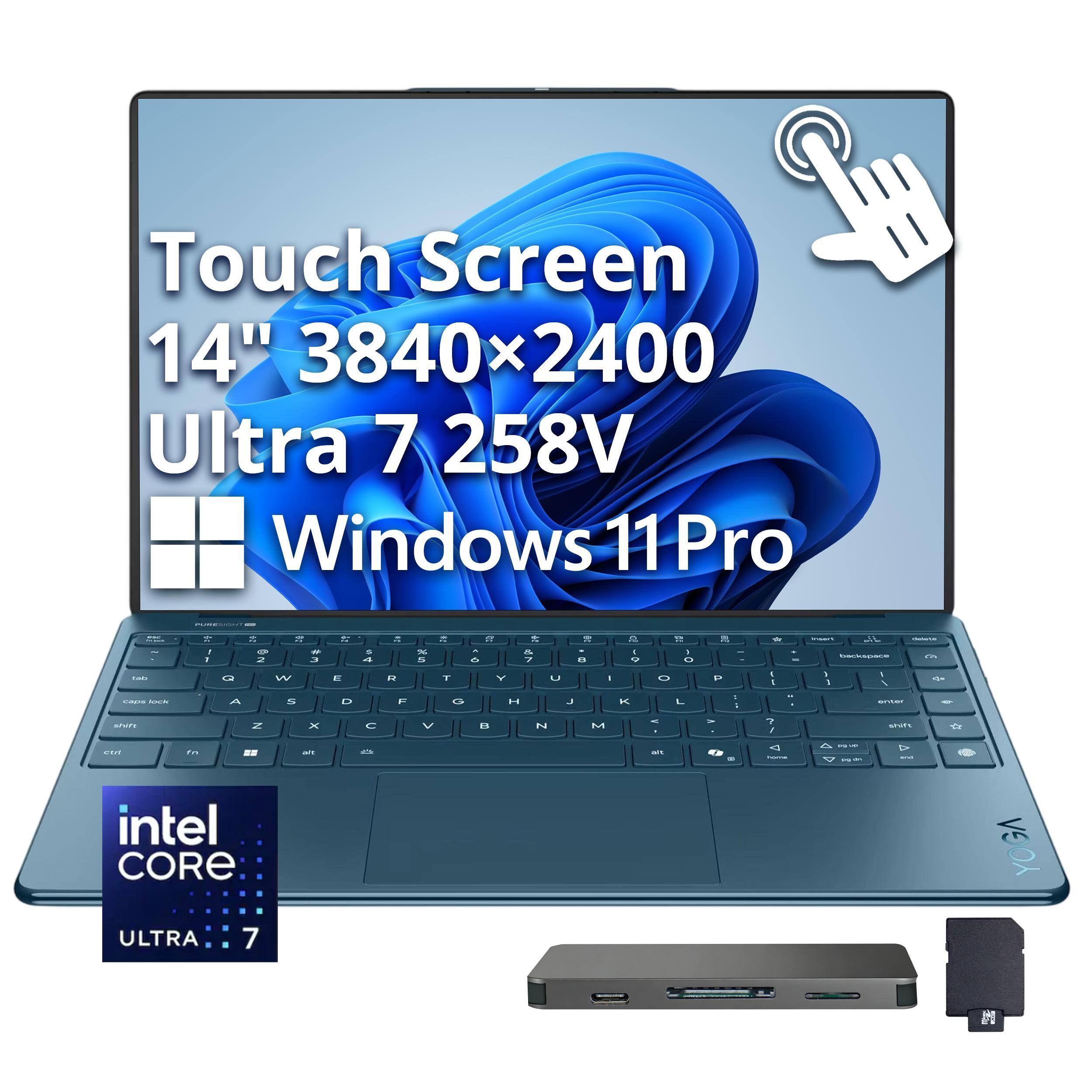 Touch Screen 14" 3840x2400 Ultra 7 258V Windows 11 Pro  
Intel Core Ultra 7