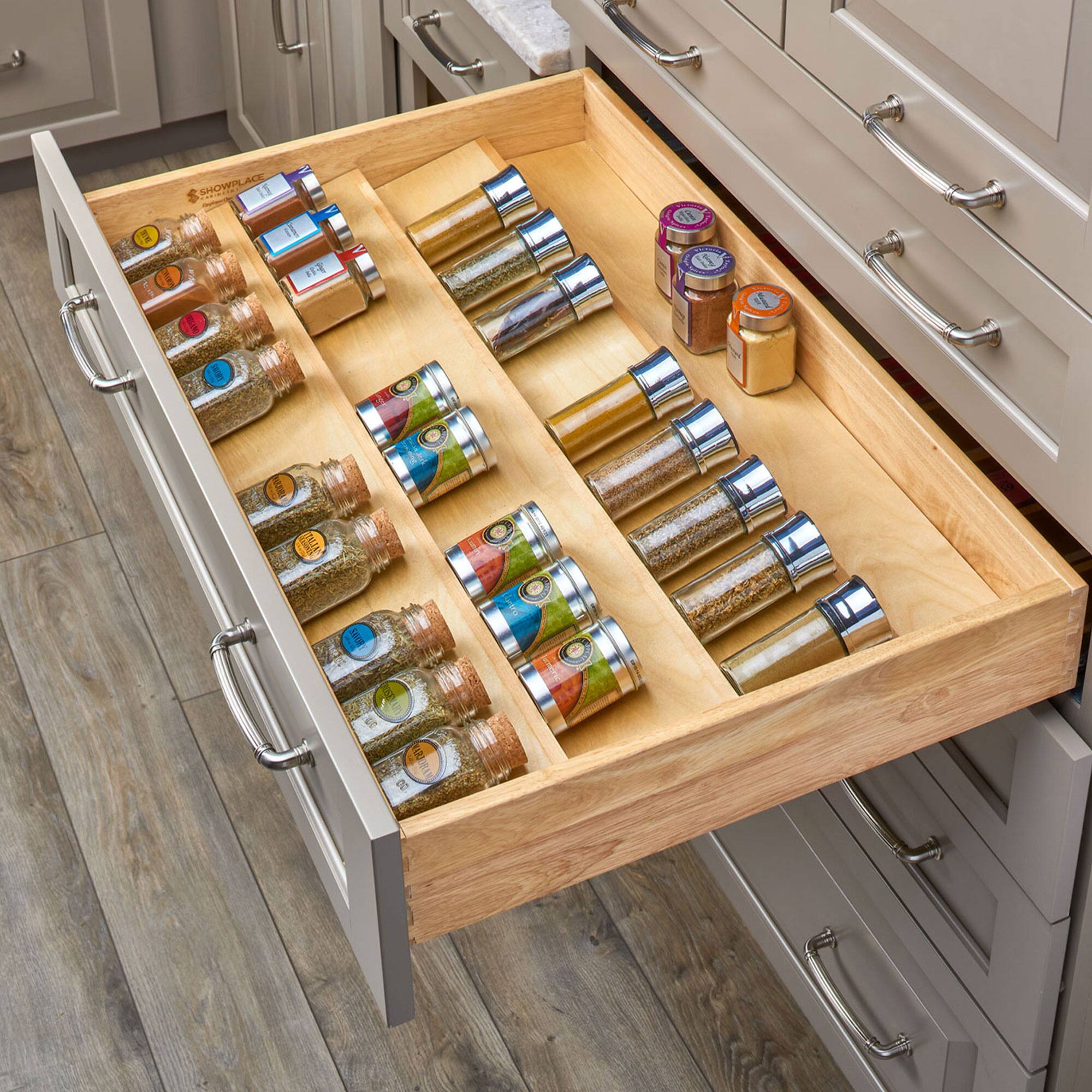 Alt View 10. Rev-A-Shelf - Rev-A-Shelf 36'' Kitchen Drawer Organizer Insert Spice Rack Three-Tier, 4SDI-36-1 - Natural.