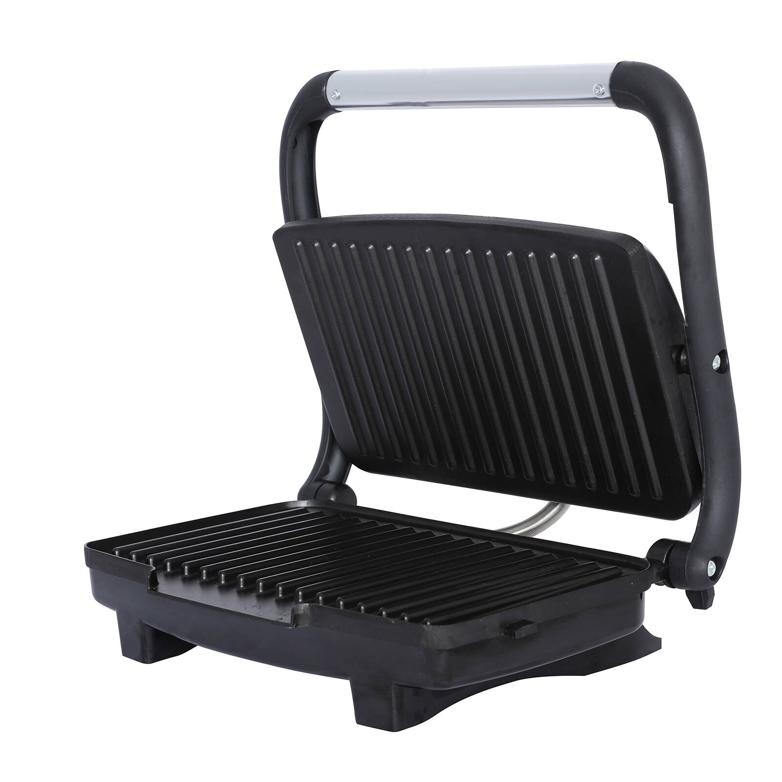 Alt View 5. Brentwood - Brentwood Select TS-611 Compact Non-Stick Panini Grill & Sandwich Maker - Silver.