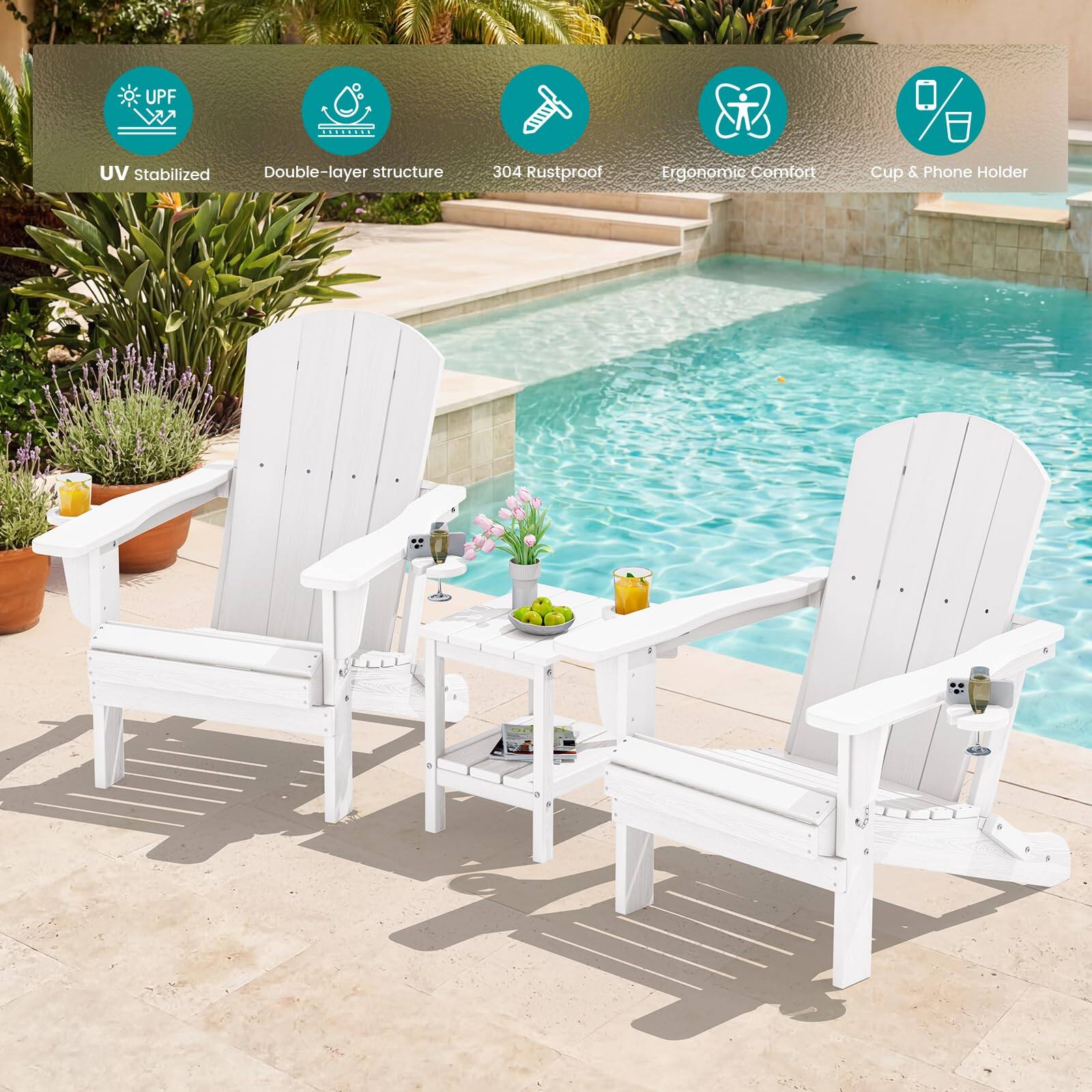UPF UV Stabilized Double-layer structure 304 Rustproof Ergonomic Comfort Cup & Phone Holder