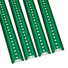 VEVOR - 6FT U-Channel Sign Post, 4Pack Heavy Duty Steel Fixed Fence Post, Steel Fence U-Channel Sign for Garden, Courtyard - Green