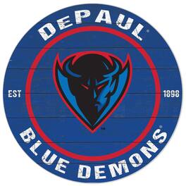 Jardine - DePaul Demons 20'' x 20'' Indoor/Outdoor Circle Sign - Blue