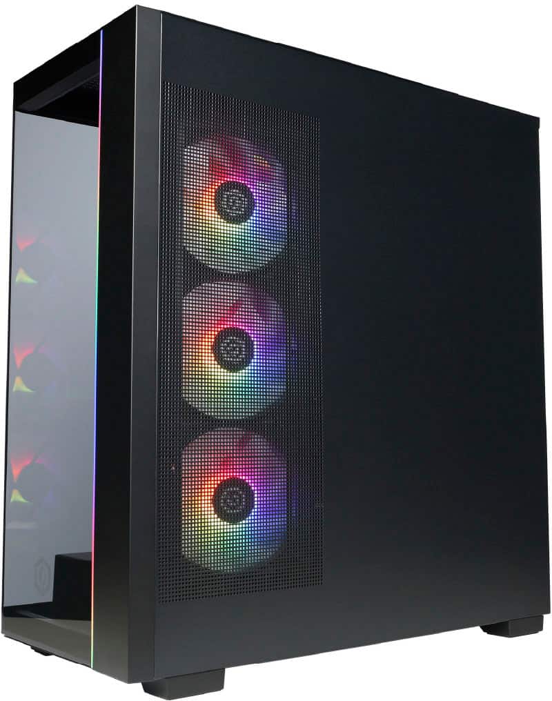 Alt View 14. CyberPowerPC - Gaming Desktop - Intel Core Ultra 7 265F - NVIDIA GeForce RTX 5060 Ti 16GB - 32GB DDR5 - 2TB PCIe 4 SSD - Black.
