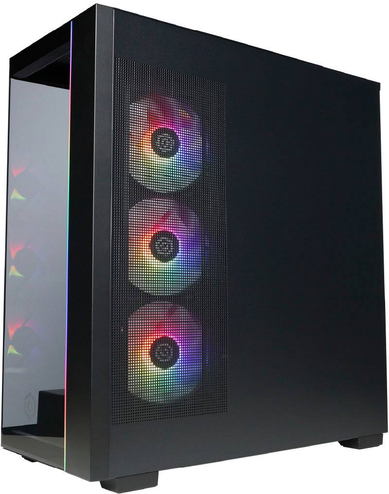 Alt View 14. CyberPowerPC - Gaming Desktop - Intel Core Ultra 7 265F - NVIDIA GeForce RTX 5060 Ti 16GB - 32GB DDR5 RGB - 2TB PCIe 4 SSD - Black.