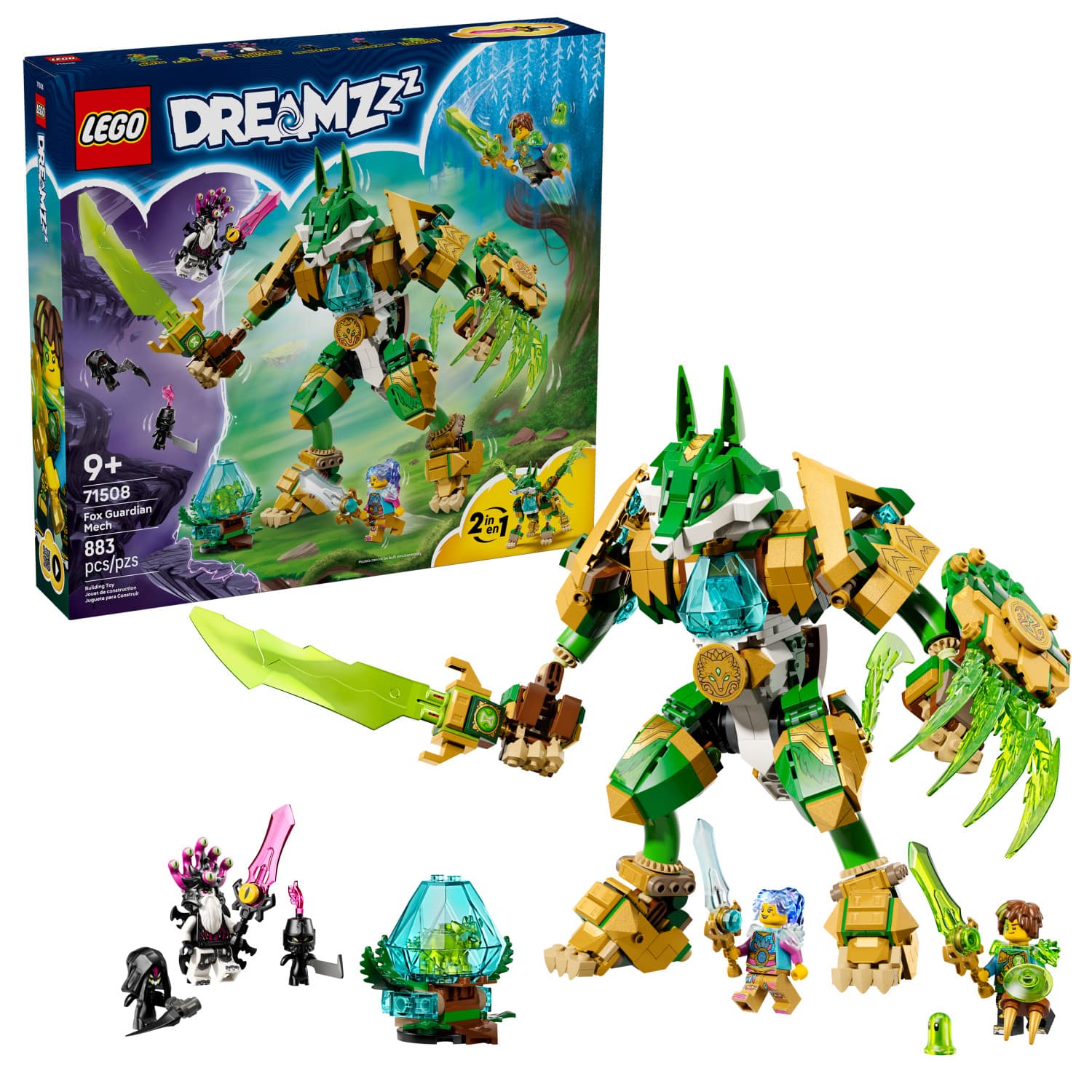 LEGO DREAMZzz Fox Guardian Mech Building Toy 71508 6588597 - Best Buy