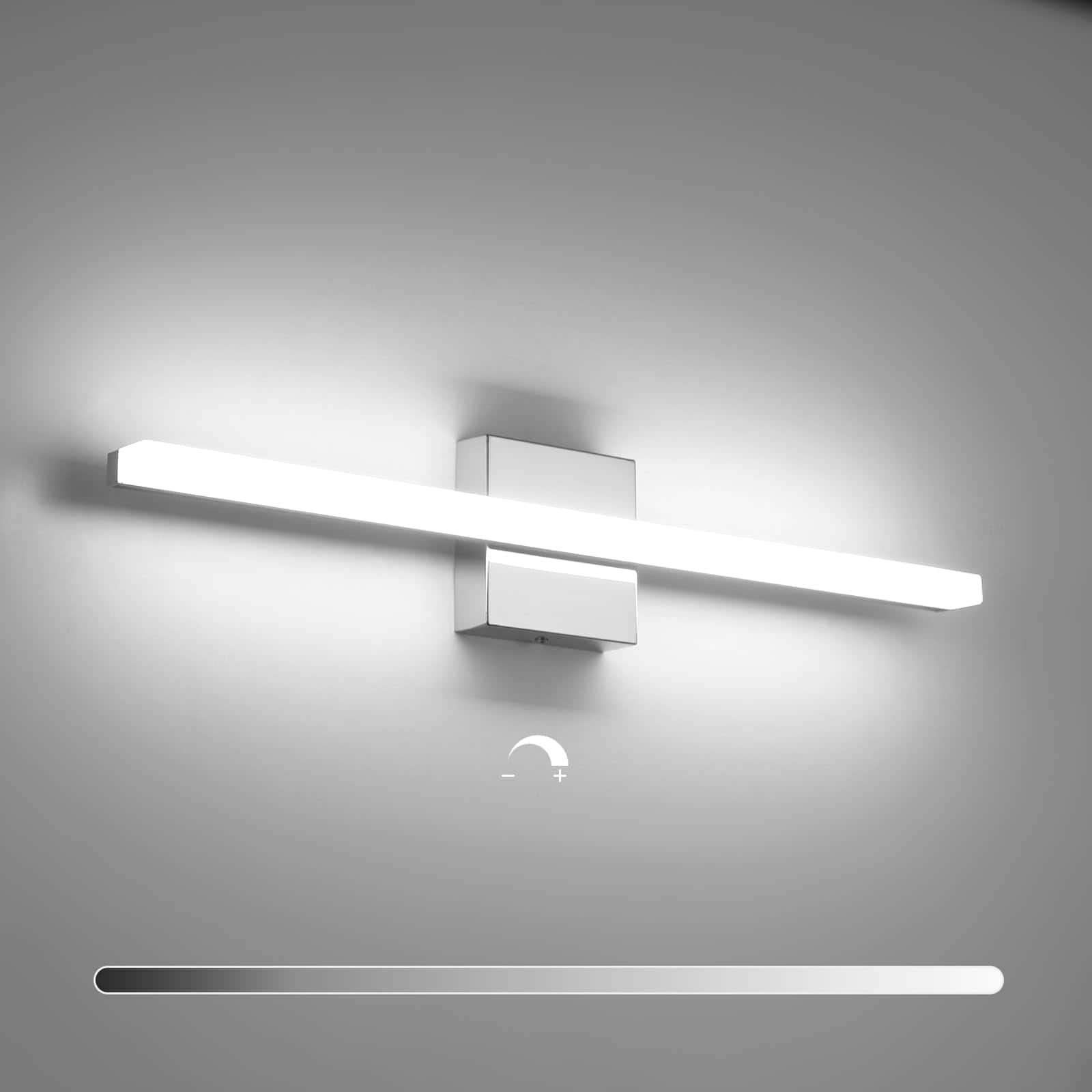 Cedar Assembly - Modern Bathroom Light Fixtures Over Mirror Inch Ip w Chrome Vanity Bar For Wall Cool k - 6000K 24inch-dimmable