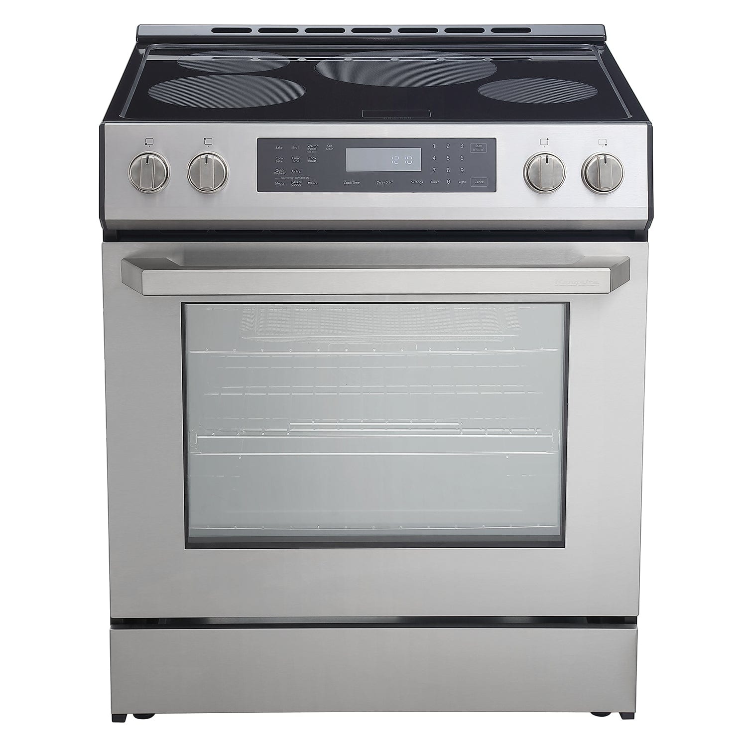 Front. Rangaire - Rangaire 30" Induction Range Self-cleaning Air Fry True Convection Oven Slide-in Stainless Steel RRI303GS - Stainless steel.