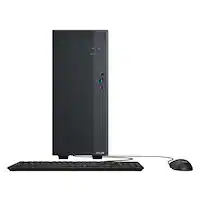 ASUS - PM700 Desktop - Copilot+ PC - AMD Ryzen AI 7 350 - 16GB Memory - 1TB SSD - Dark Gray - Front_Zoom