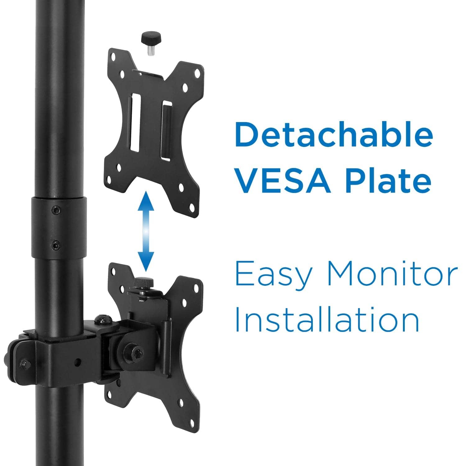 Detachable VESA Plate  
Easy Monitor Installation