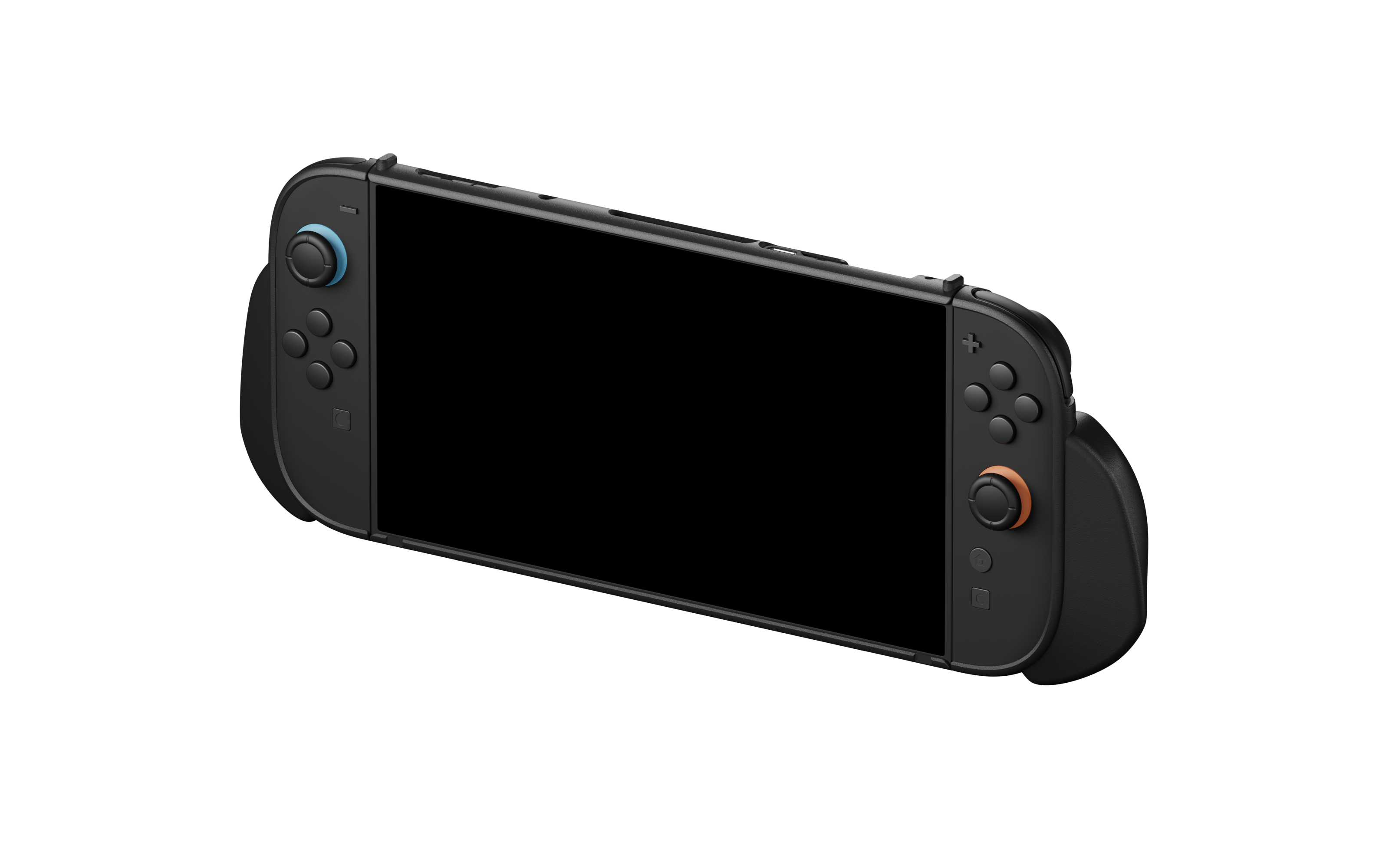 Back. Genki - Attack Vector - Modular Grip Case for the Nintendo Switch 2 - Black.