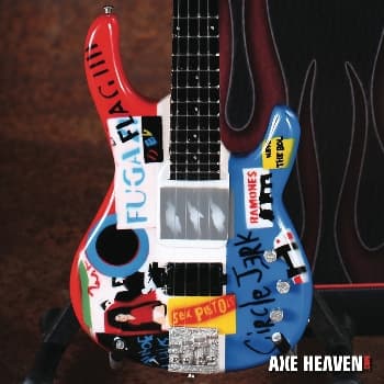 Axe Heaven - Red Hot Chili Peppers Flea Bass Mini Guitar Replica Collectible Display Model