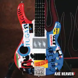 Axe Heaven - Red Hot Chili Peppers Flea Bass Mini Guitar Replica Collectible Display Model
