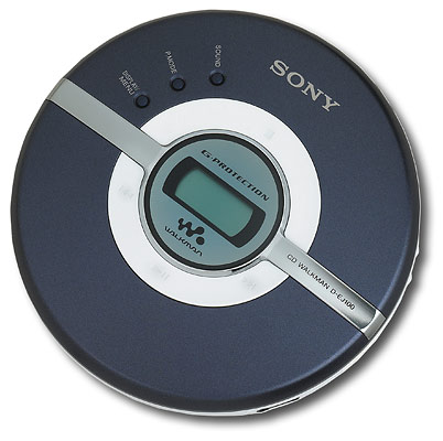 Blue Sony D-EJ100 Walkman Portable CD Player 