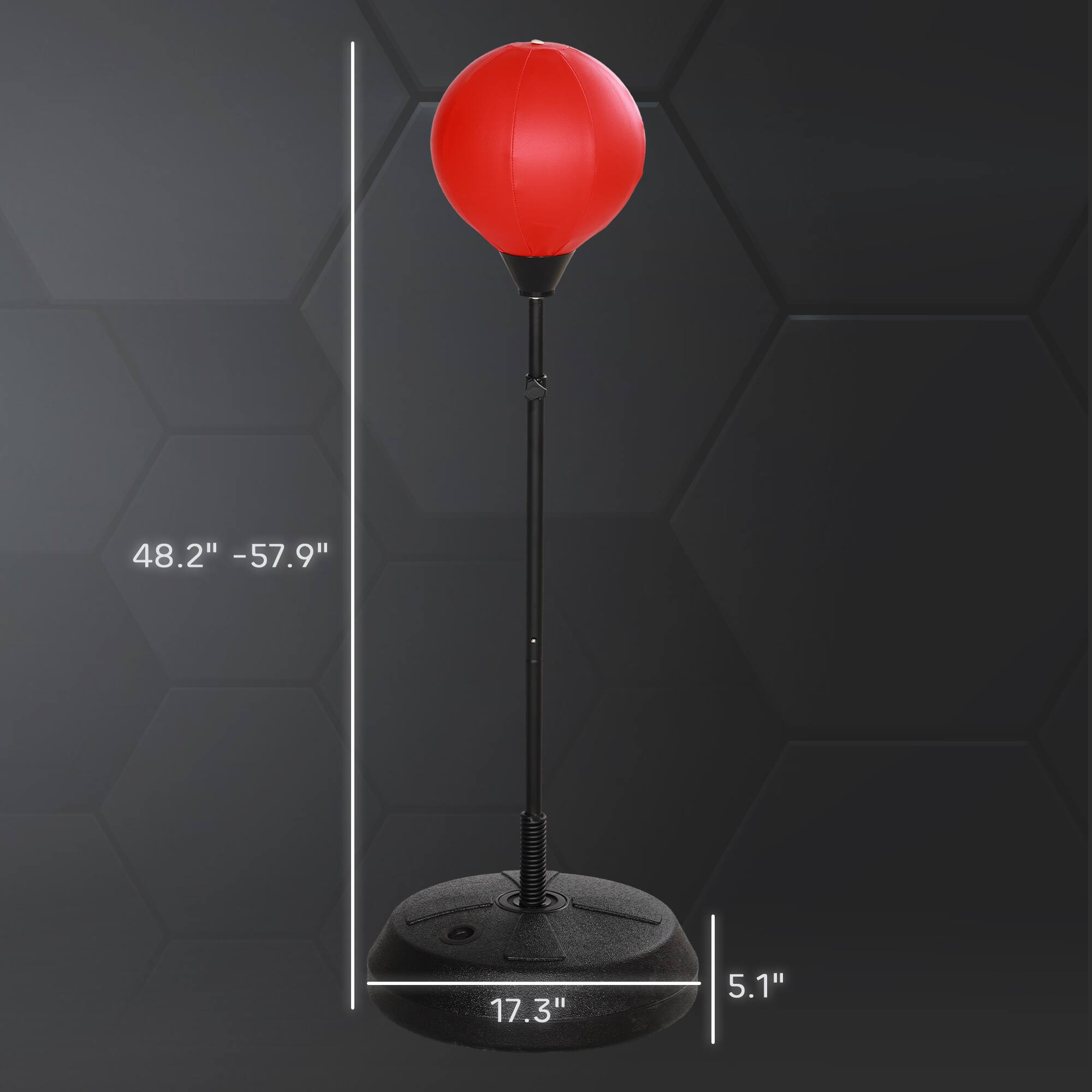 48.2" - 57.9"  
17.3"  
5.1"