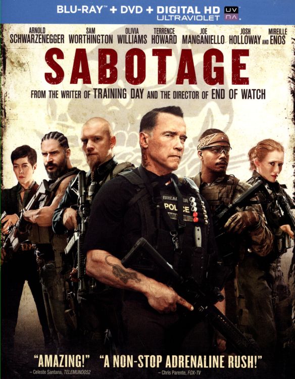  Sabotage [2 Discs] [Includes Digital Copy] [UltraViolet] [Blu-ray/DVD] [2014]