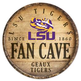 WinCraft - LSU Tigers 14'' Circular Wood Sign - Multicolor
