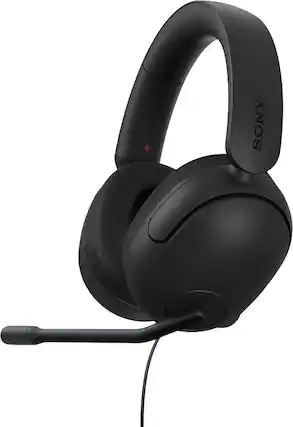 Front. Sony - INZONE H3 wired Gaming Headset for PC, PS5, PS4 - Black.