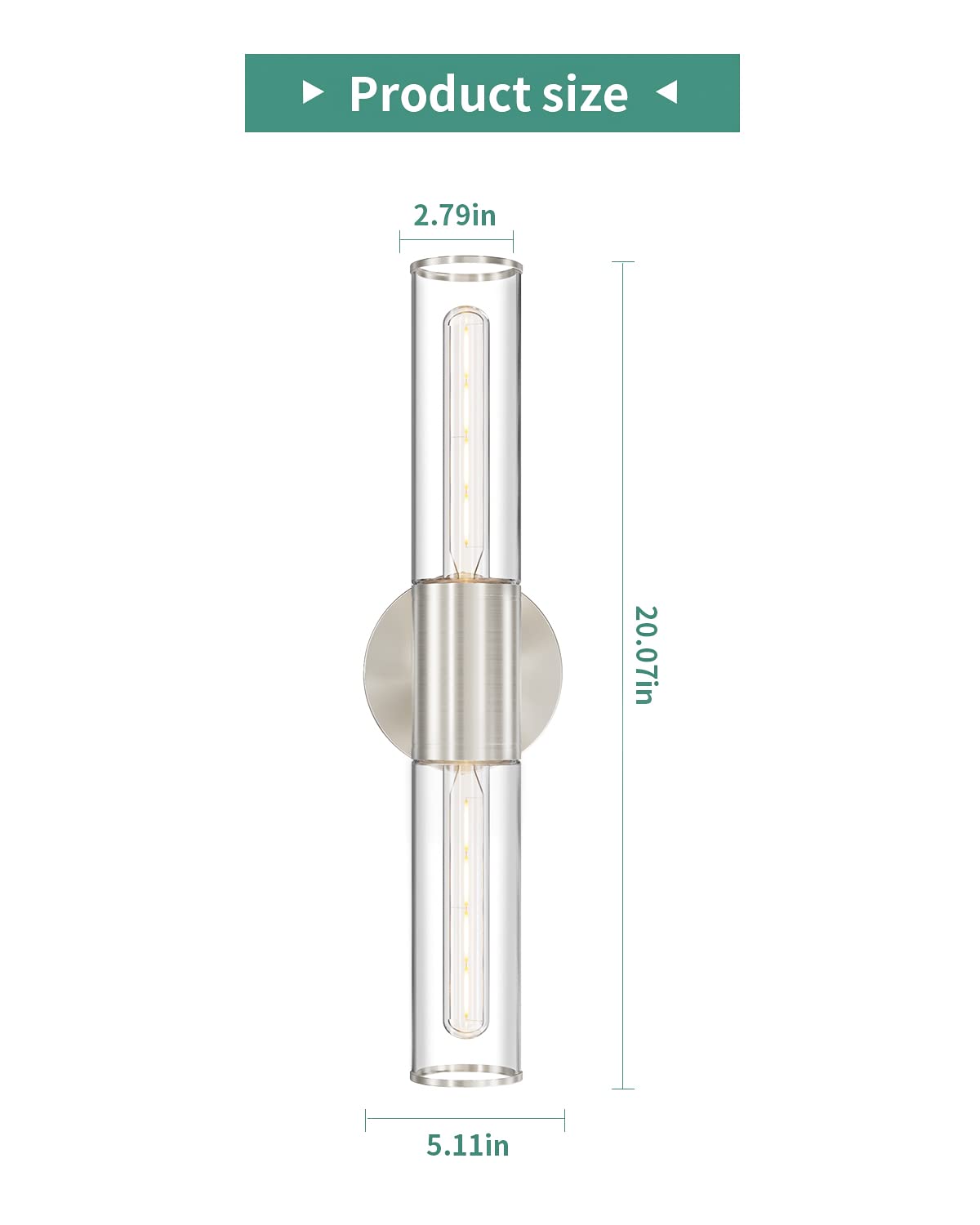 Product size  
2.79in x 20.07in x 5.11in