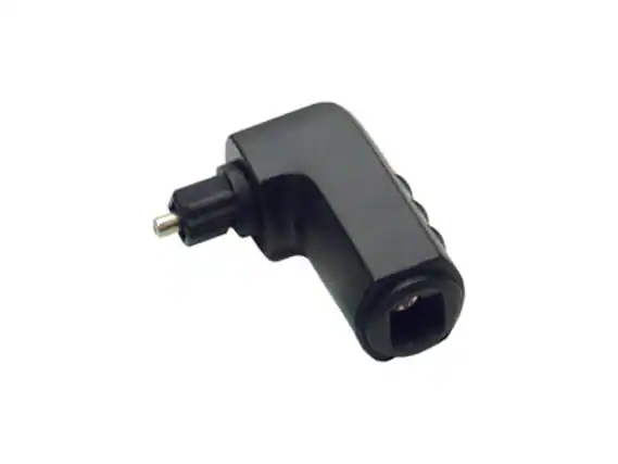 Front. Cables to Go - C2G 40016 VELOCITY™ RIGHT ANGLE TOSLINK® PORT SAVER ADAPTER.