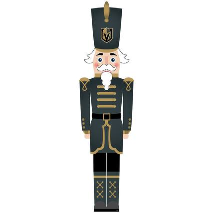Front. Fan Creations - Vegas Golden Knights 46" Nutcracker Leaner - Multicolor.