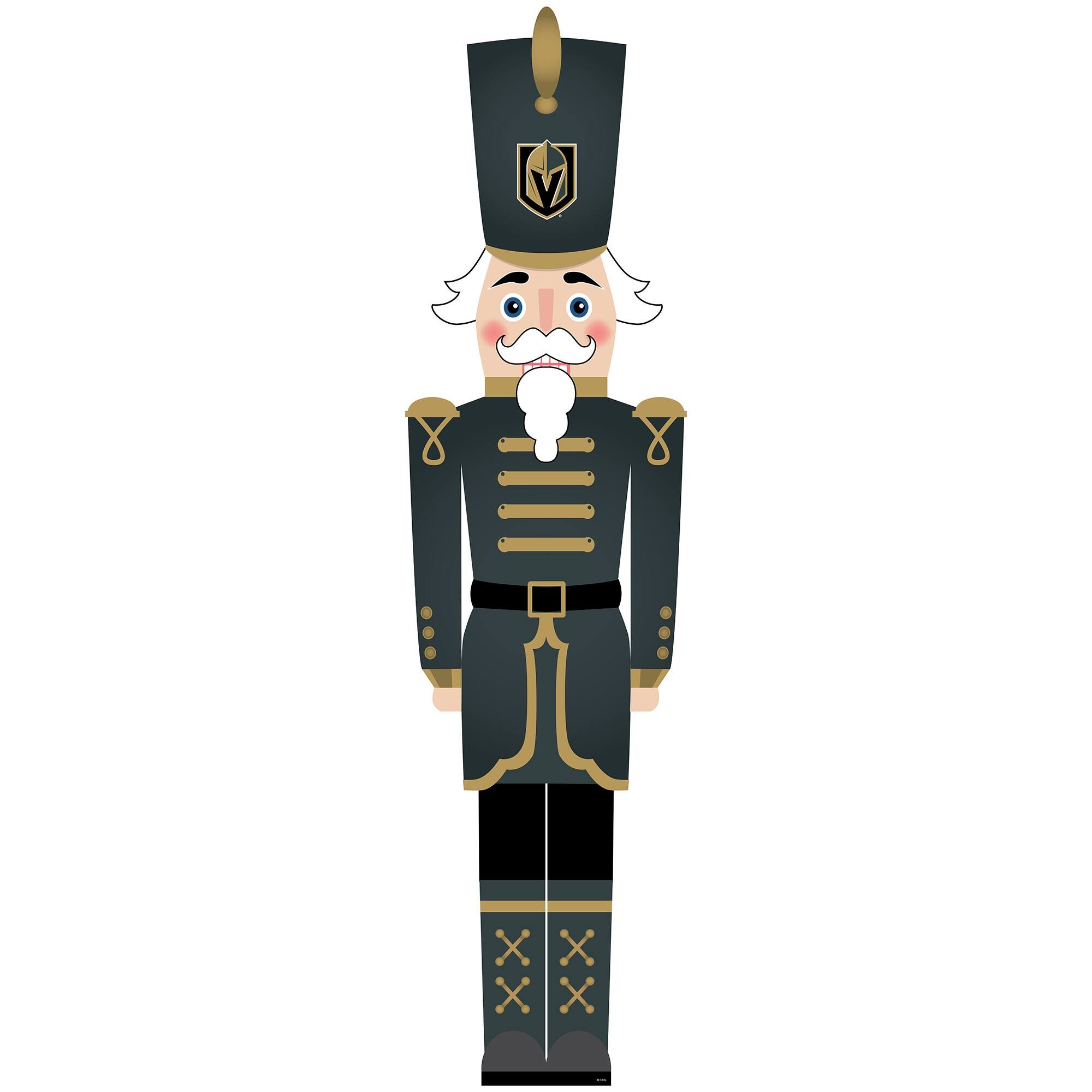 Fan Creations - Vegas Golden Knights 46" Nutcracker Leaner - Multicolor