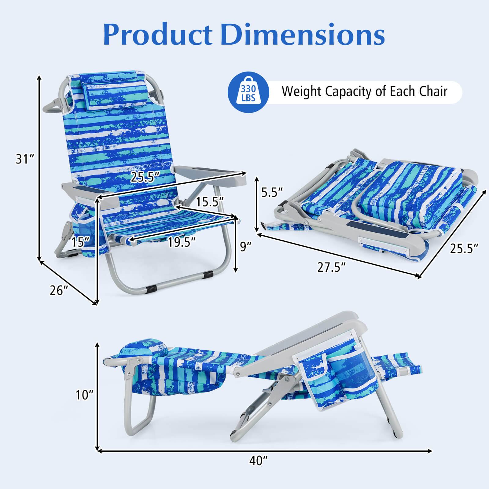 Product Dimensions

330 LBS
Weight Capacity of Each Chair

31"
25.5"
15.5"
5.5"
15"
19.5"
9"
27.5"
25.5"
26"
10"
40"
