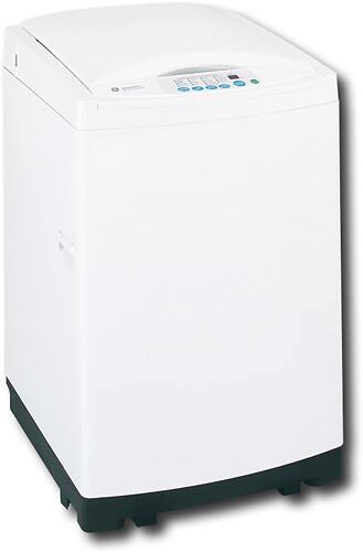 Angle Standard. GE - Spacemaker 2.7 Cu. Ft. 10-Cycle Extra-Large Capacity Washer - White-on-White (Special Order).